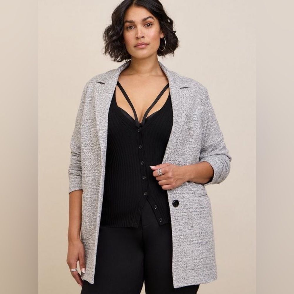 Torrid Studio Double Knit Boyfriend Blazer size 00